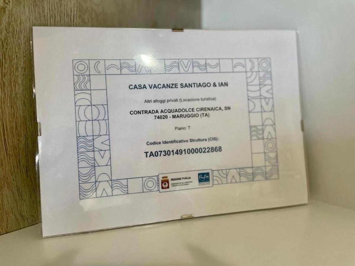 Casa Vacanze Santiago E Ian มารุจจิโอ ภายนอก รูปภาพ